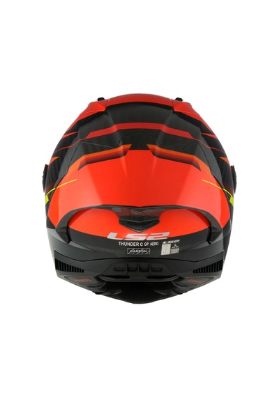 Ls2 Thunder Karbon Gp Aero Fıre Kırmızı-siyah Kask Sıyah-kırmızı