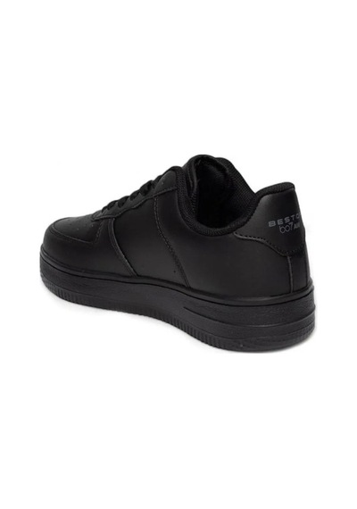 Best Of 042-26 Deri Anatomik Bağcıklı Erkek Sneaker Siyah
