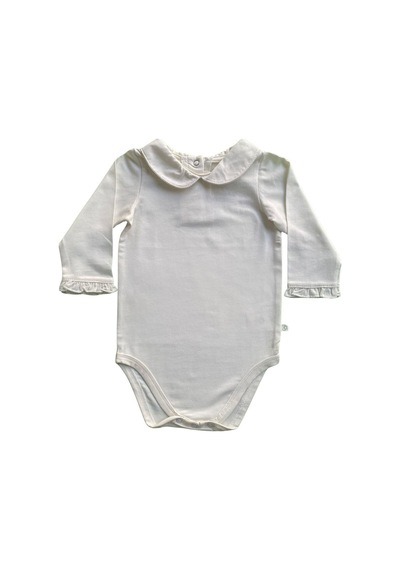 Organicera Organik Bebe Yaka Suprem Body , Ecru Ekru