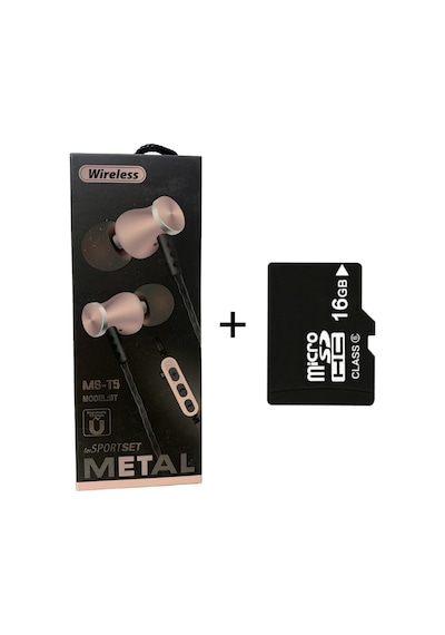 Platoon MS-T5 Şarjlı MP3 Çalar Bluetooth Kulaklık + 16 GB Hafıza Kartı