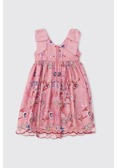 Patachou Kız Bebek Çiçek Desenli Pembe Elbise