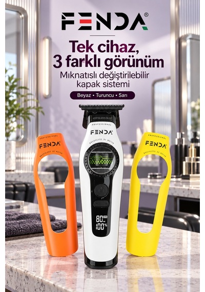 Fenda Profesyonel Bldc Motor 8000 Rpm Tıraş Makinesi Beyaz