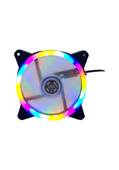 Zauss ZR-100 Rainbow RGB Kasa Fanı 12 CM