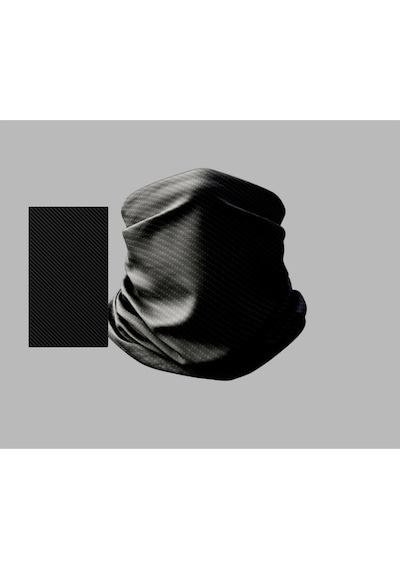 Buffalo Datwork Tasarımlı Motorcu Çok Amaçlı Outdoor Boyunluk Unisex Bandana Siyah