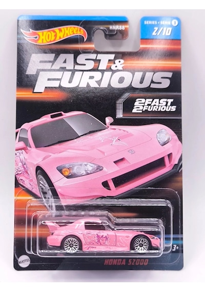 Hot Wheels Fast & Furious Suki Honda S2000 Pembe Hnr88 2/10 Metal Model Araba