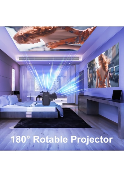 Hy320 1080p 390ansı 4k Android 11 Projektör Wifi 6 Bluetooth 5.0 Desteği Miracast / Airplay / Dlna Ab Tak
