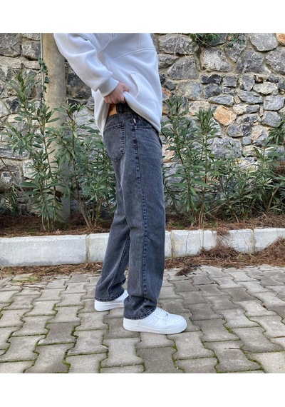 Füme Baggy Pantolon Füme