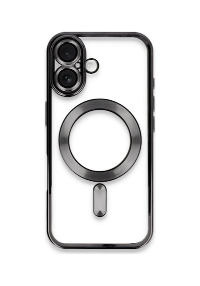 Apple iPhone Uyumlu  16 Plus Uyumlu Kılıf Kross Magneticsafe Kapak - Siyah