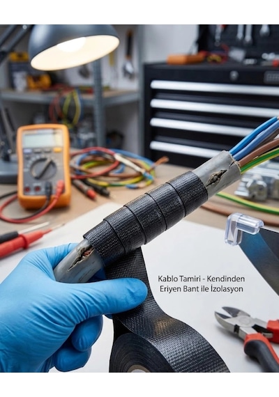 Hubrendy Tekno Kendinden Kaynaşan Eriyen Bant Su Geçirmez İzolasyon Bandı