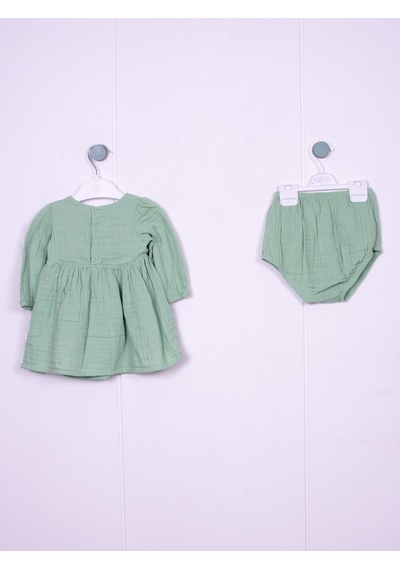 Aydodo Kız Bebek Muslin Elbise Mint