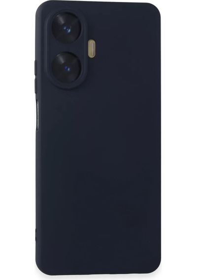 Newface Realme C55 Kılıf Nano İçi Kadife Silikon - Lacivert Renk: Lacivert