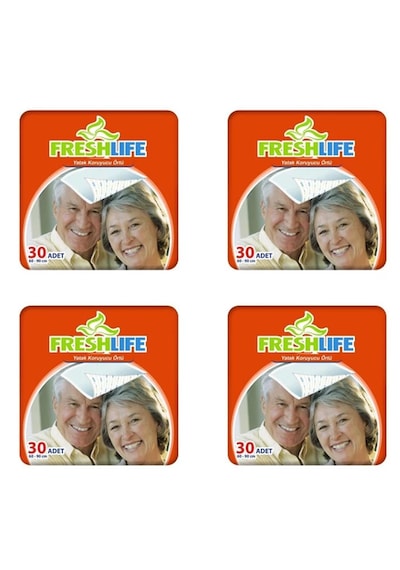 Freshlife Yatak Koruyucu Örtü 60x90 90 Adet 3x30 Paket Standart
