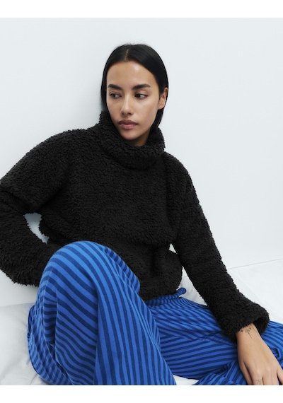 Marks & Spencer Yumuşak Teddy Sweatshirt T37003695T Siyah
