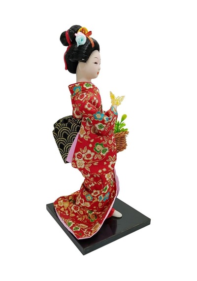 Japon Kimonolu Geyşa Bebek Kabuki Biblo 30 Cm No.18 Anime