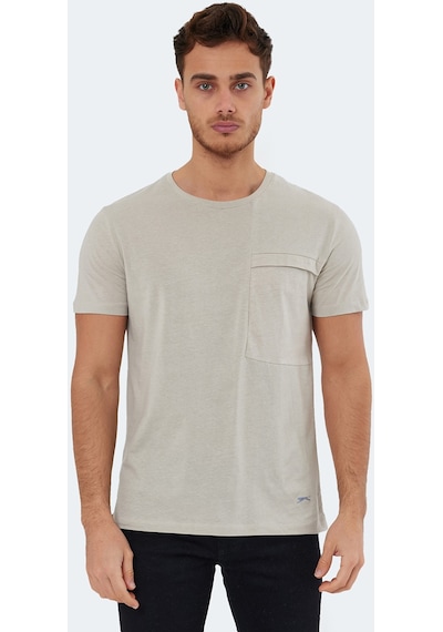 Slazenger KAURI IN Erkek Tişört Taş Gri