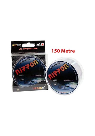 Nippon Super Tough 150m Gri Monofilament Olta Misinası 0.20mm 8.10kg 1 Adet