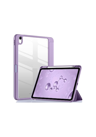 Apple İpad Uyumlu Air 11inç M4/m3/m2 2026-2024 Kılıf Grafiti Şeffaf Kalem Bölmeli