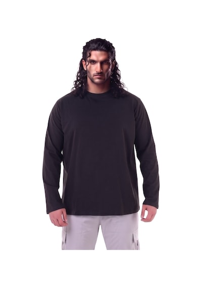 Erkek Büyük Beden 115 - 155 Kilo Arası Uygun Bedenli % 100 Pamuk Uzun Kol Bisiklet Yaka Sweatshirt Siyah Erkek Büyük Beden 115 - 155 Kilo Arası Uygun Bedenli % 100 Pamuk Uzun Kol Bisiklet Yaka Sweatshirt Siyah