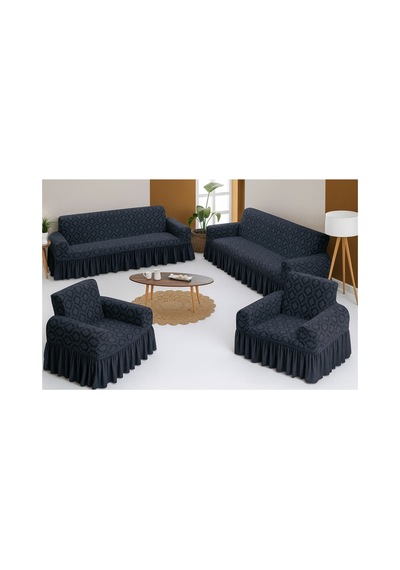 Jakarlı Şal Desen Koltuk, Kanepe, Çekyat Örtüsü, Likralı, Etekli, Koltuk Kılıfı 3+3+1+1 Takım Antrasit - 797175283 Antrasit Jakarlı Şal Desen Koltuk, Kanepe, Çekyat Örtüsü, Likralı, Etekli, Koltuk Kılıfı 3+3+1+1 Takım Antrasit - 797175283 Antrasit
