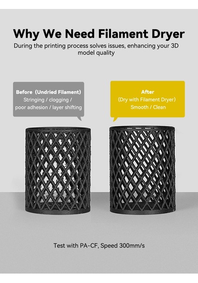 Creality Space Pı Plus Filament Kurutucu - 2 Rulo Kapasitesi, 48 Saatlik Zamanlayıcı, 3,7" Dokunmatik Ekran, Ptc Isıtıcı Ve 1,75/2,85 Mm Pla Petg Abs Tpu Naylon İçin 360 Sıcak Hava Sirkülasyonu Creality Space Pı Plus Filament Kurutucu - 2 Rulo Kapasitesi, 48 Saatlik Zamanlayıcı, 3,7" Dokunmatik Ekran, Ptc Isıtıcı Ve 1,75/2,85 Mm Pla Petg Abs Tpu Naylon İçin 360 Sıcak Hava Sirkülasyonu
