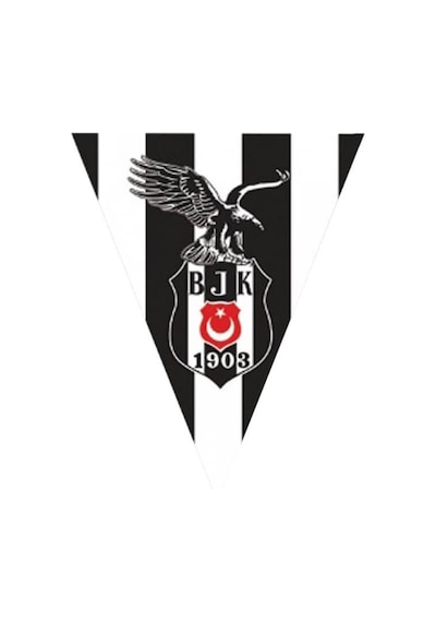 Beşiktaş Üçgen Bayrak Flama - 3.60 Mt