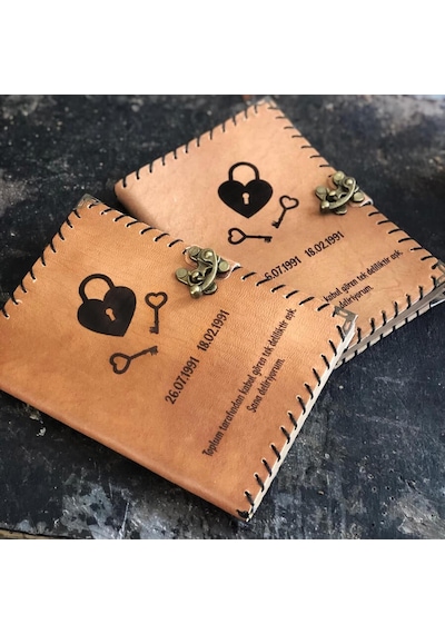 Çiftlere Özel 2'Li Deri Defter