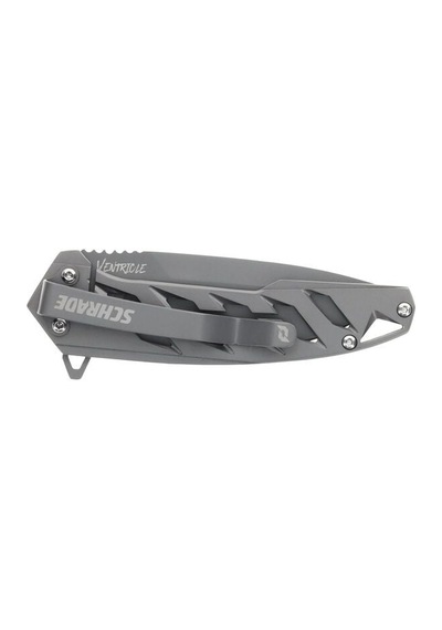 Schrade Ventricle Folder Aus-10 Finger-flip-driven Ultraglide Kamp Çakı 1159323 Siyah