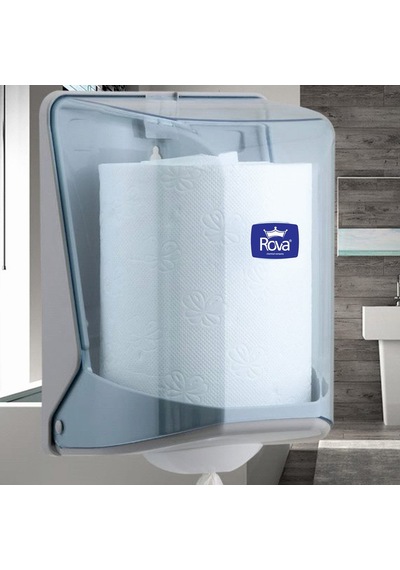 Rova Maxi İçten Çekme Kağıt Havlu Dispenseri Şeffaf