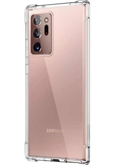 Samsung Galaxy Uyumlu Note 20 Ultra Kamera Korumalı Airbag Antishock Köşe Korumalı Şeffaf Silikon Kılıf