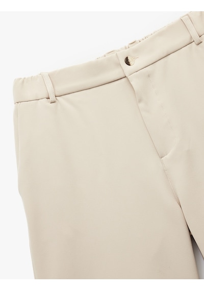 Koton Düğmeli Bermuda Oversize Chino Şort Bej 5sam40137hw Ekru