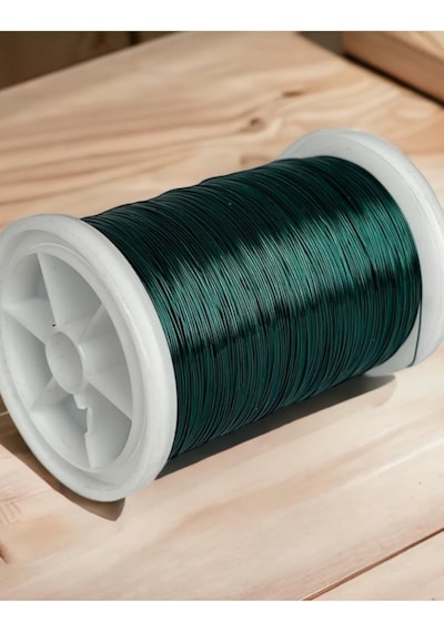 Gürbüz Filografi 0.30 Mm 100gr- 150m Ördek Yeşili Renkli Bakır Filografi Teli