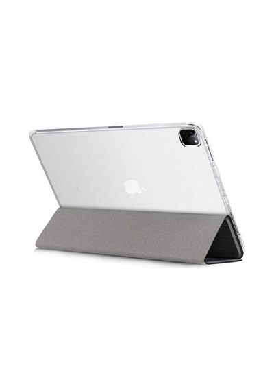 Lexroo İpad Pro 12.9 2022 M2 Smart Cover Standlı 1-1 Kılıf - Rose Gold Kapaklı Kılıf