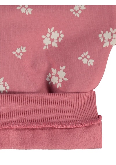 Civil Baby Çiçek Empirme Basic 6-18 Ay Sweatshirt - Pembe GÜL KURUSU