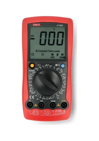 Unı-t Ut 58d Dijital Multimetre Ac/dc/1000v/20a Ut58d