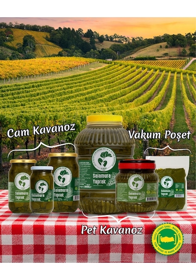 Alaşehir Kadın Kooperatifi Coğrafi İşaretli Alaşehir Salamura Asma Yaprağı 1 KG