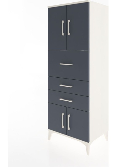 Hyperion Dolap 2 Raflı 3 Çekmeceli 4 Kapaklı 60x44x163 Aytaşı... Aytaşı