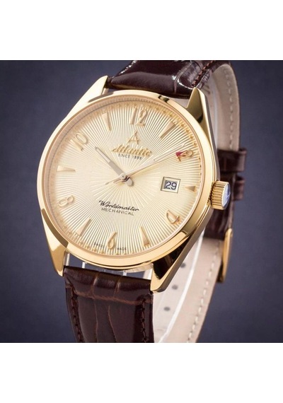 Atlantıc 51651.45.35g Erkek Kol Saati Altın