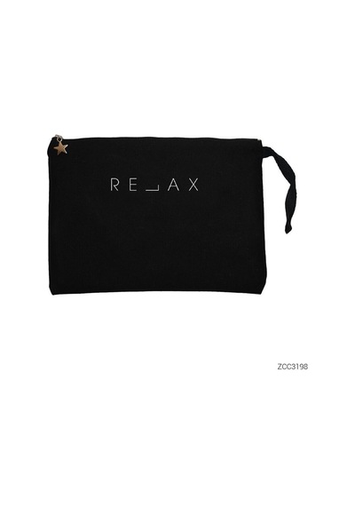 Zepplin Giyim Relax Siyah Clutch Astarlı Cüzdan / El Çantası Siyah