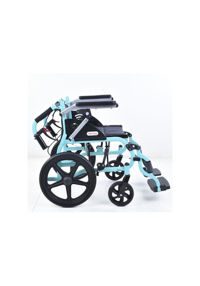 K-180 Alüminyum Transfer Sandalyesi Katlanabilir Ekstra Hafif Transfer Sandalyesi 120 Kg Taşıma