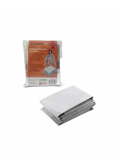 Madfox Emergency Blanket Acil Durum Battaniyesi 210x140 Cm Gümüş