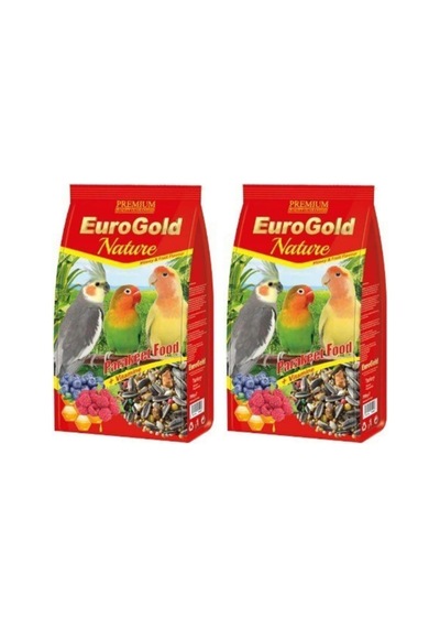 Ballı Ve Meyveli Paraket Kuş Yemi, 750 Gr 2li Paket