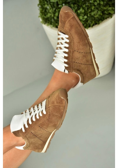 Fox Shoes U312311602 Taba Hakiki Süet Spor Ayakkabı Taba-süet Çok Renkli