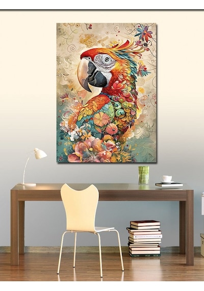 Kanvas Tablo Günebakan Çiçeği Ve Kuru Kafa 100cmx140cm