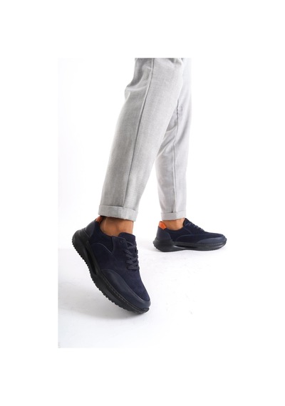 Mubiano Hakiki Deri Mbkry301-lcv Erkek Lacivert Sneaker & Spor Ayakkabı Lacivert