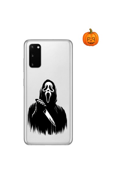 Dali Design Samsung Galaxy S20 Uyumlu Şeffaf Kılıf Horror 3 Tasarımlı