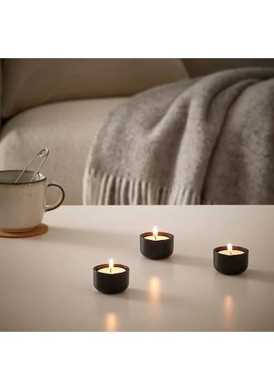 Sumuhome Glımma Tealıght Mum Beyaz 4 Saat 100 Adet Beyaz