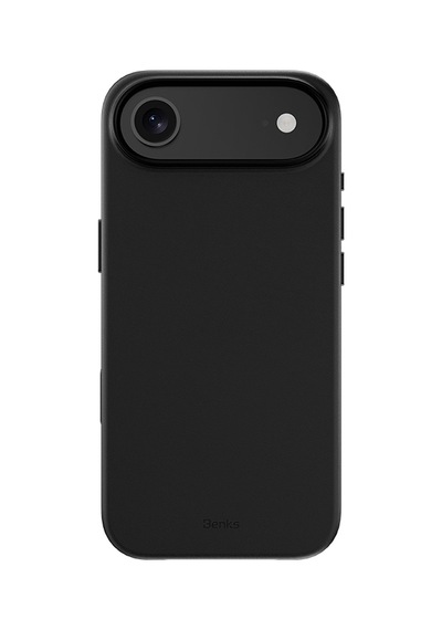 Apple Uyumlu iPhone 17 Air Kılıf M-safe Şarj Özellikli Benks Vitapro Serisi Pu Deri Kapak Siyah