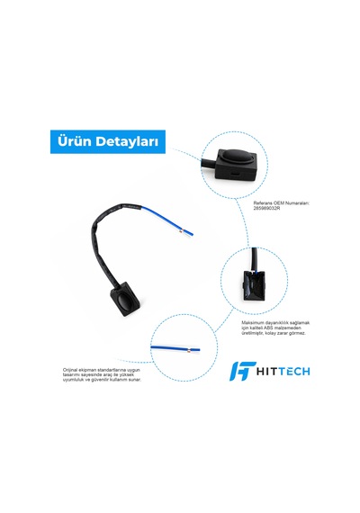 Renault Clio 4, Captur, Fluence, Megane 3, Scenic 3 ve Grand Scenic Uyumlu Dış Kapı Kolu Butonu Dokunmatik Switch Düğmesi OEM 285989032R
