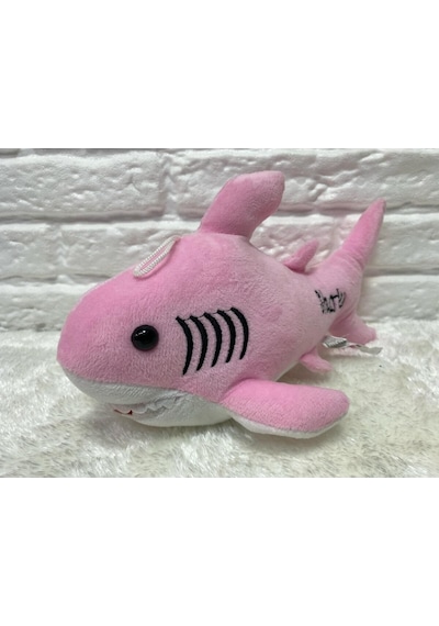 Sevimli Köpek Balığı Peluş 25 Cm - Uyku Ve Oyun Arkadaşı Peluş Oyuncak - Pembe Renkli