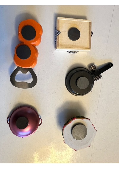 5 Adet Birden Mini Magnetli Buz Dolabı Süsü Ve Oyuncak